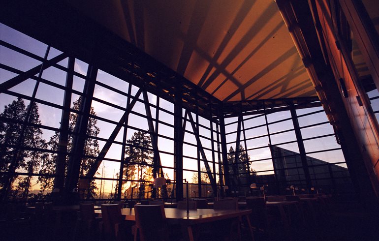 Ŷĳ Campus Library Reading Room at dawn